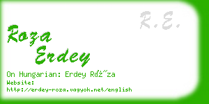 roza erdey business card